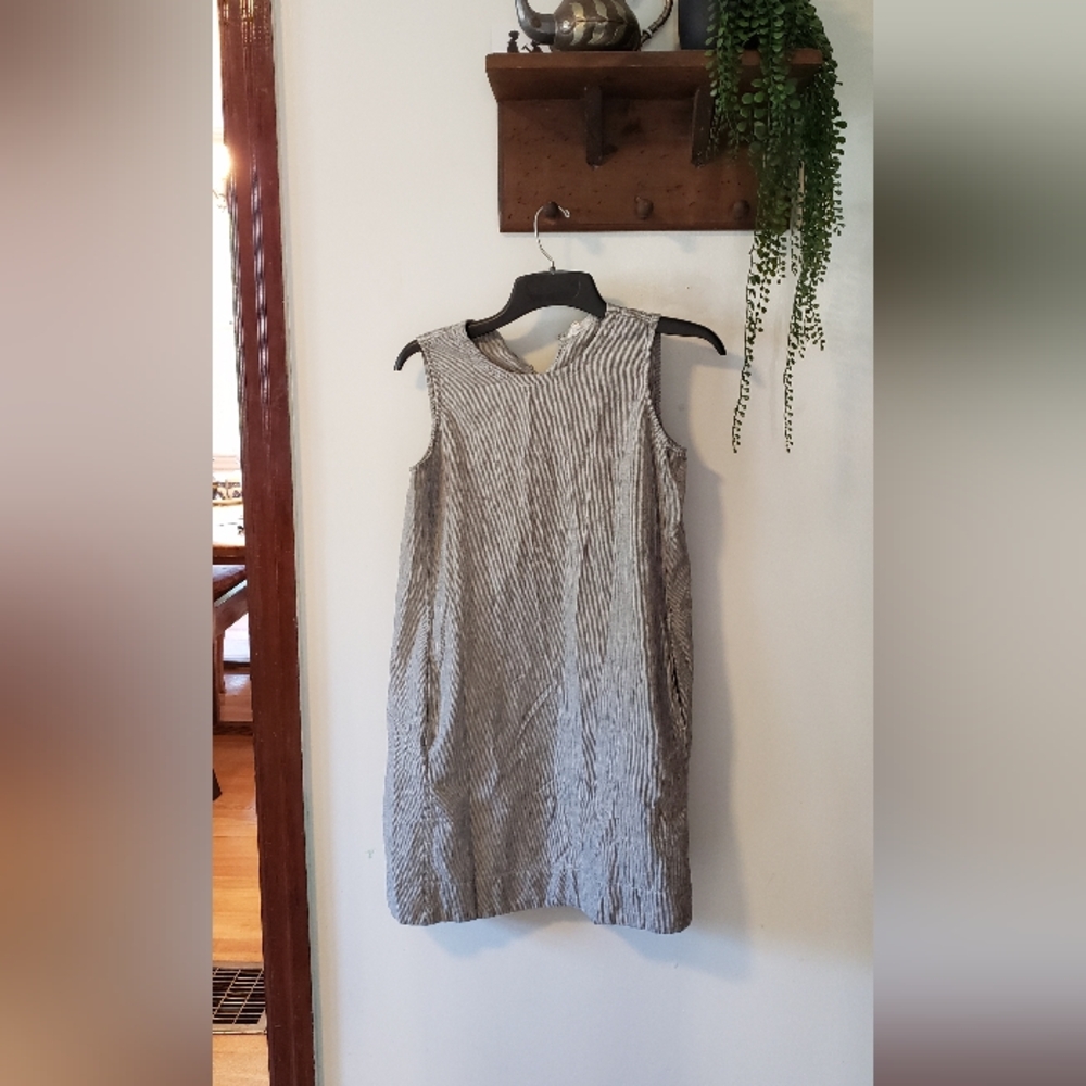 Eileen Fisher sleeveless striped dress